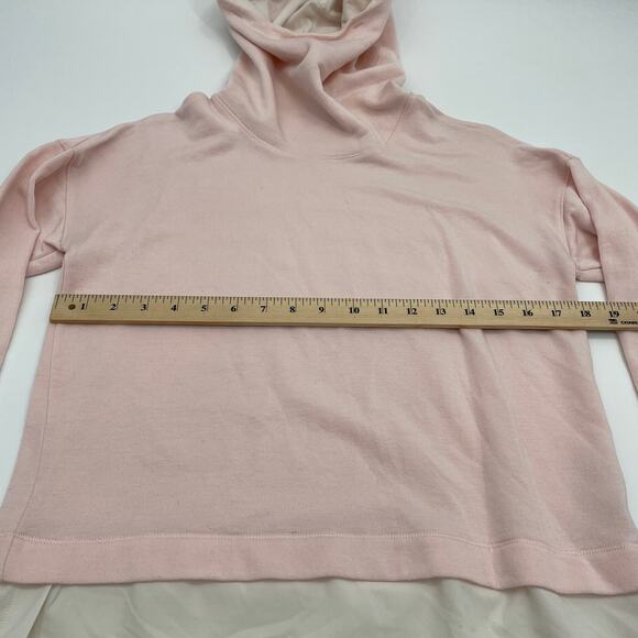 CALIA Pink Effortless Mix Media Funnel Style Lightweight Hoodie Women's Sz XS - Picture 5 of 6